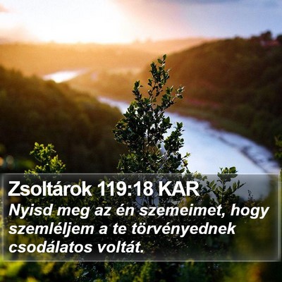 Zsoltárok 119:18 KAR Bible Verse Image