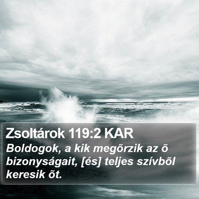 Zsoltárok 119:2 KAR Bible Verse Image