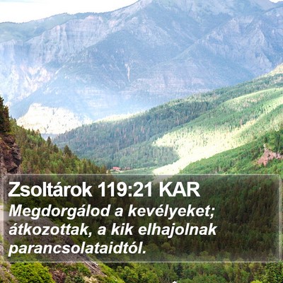 Zsoltárok 119:21 KAR Bible Verse Image