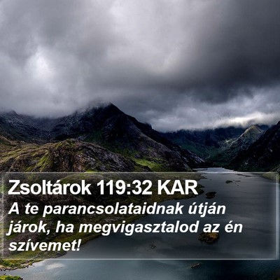 Zsoltárok 119:32 KAR Bible Verse Image