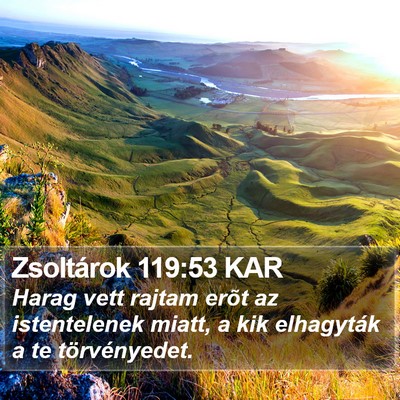 Zsoltárok 119:53 KAR Bible Verse Image
