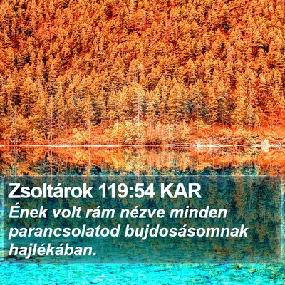 Zsoltárok 119:54 KAR Bible Verse Image