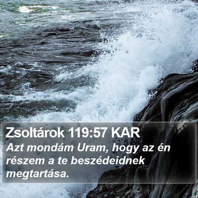 Zsoltárok 119:57 KAR Bible Verse Image