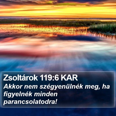 Zsoltárok 119:6 KAR Bible Verse Image