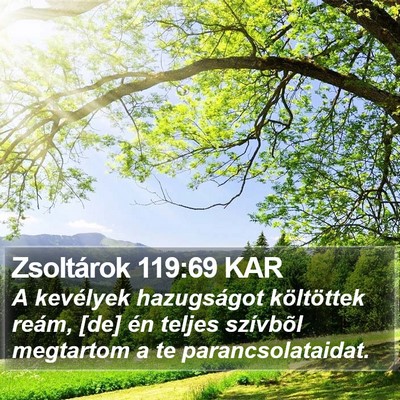 Zsoltárok 119:69 KAR Bible Verse Image