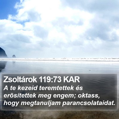 Zsoltárok 119:73 KAR Bible Verse Image