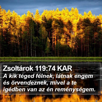 Zsoltárok 119:74 KAR Bible Verse Image