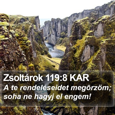 Zsoltárok 119:8 KAR Bible Verse Image