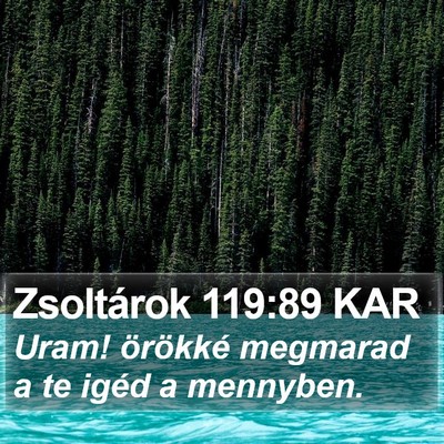 Zsoltárok 119:89 KAR Bible Verse Image