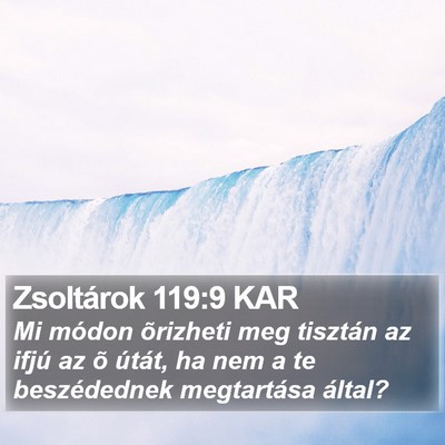 Zsoltárok 119:9 KAR Bible Verse Image