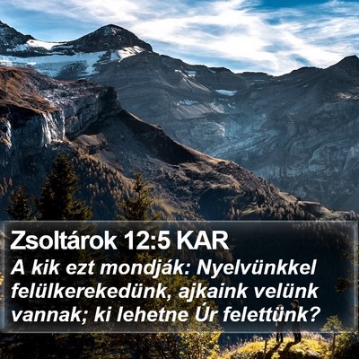 Zsoltárok 12:5 KAR Bible Verse Image