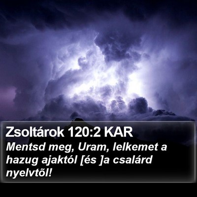 Zsoltárok 120:2 KAR Bible Verse Image