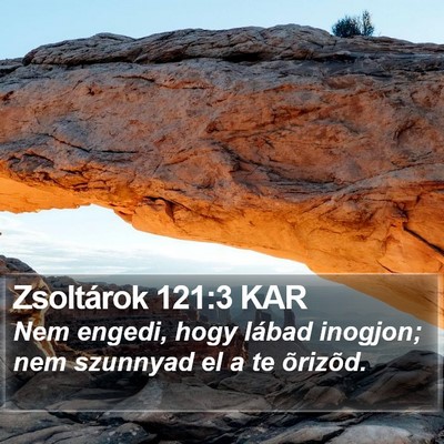 Zsoltárok 121:3 KAR Bible Verse Image