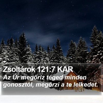 Zsoltárok 121:7 KAR Bible Verse Image