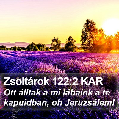 Zsoltárok 122:2 KAR Bible Verse Image