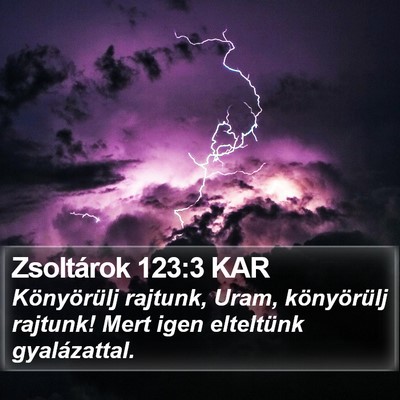 Zsoltárok 123:3 KAR Bible Verse Image