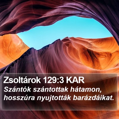 Zsoltárok 129:3 KAR Bible Verse Image