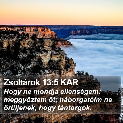 Zsoltárok 13:5 KAR Bible Verse Image