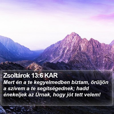 Zsoltárok 13:6 KAR Bible Verse Image