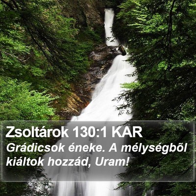 Zsoltárok 130:1 KAR Bible Verse Image