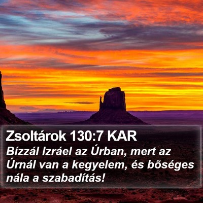 Zsoltárok 130:7 KAR Bible Verse Image