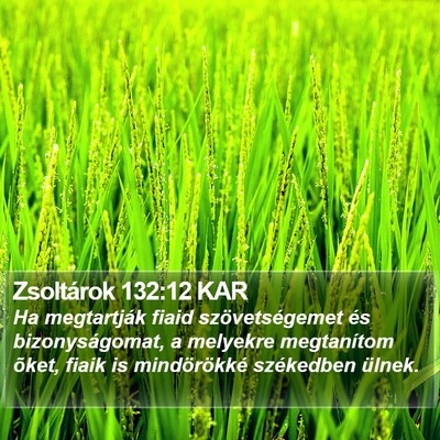 Zsoltárok 132:12 KAR Bible Verse Image