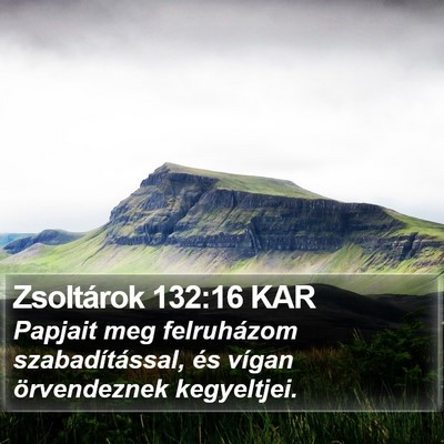 Zsoltárok 132:16 KAR Bible Verse Image