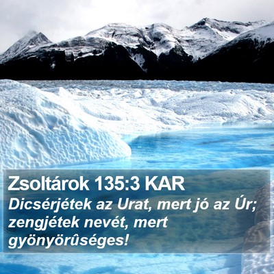 Zsoltárok 135:3 KAR Bible Verse Image