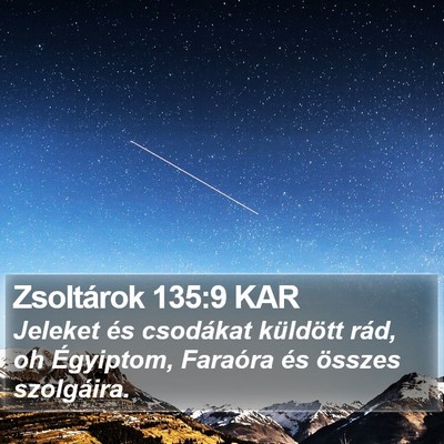 Zsoltárok 135:9 KAR Bible Verse Image