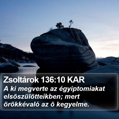 Zsoltárok 136:10 KAR Bible Verse Image