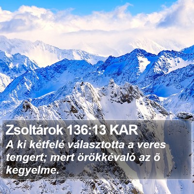 Zsoltárok 136:13 KAR Bible Verse Image