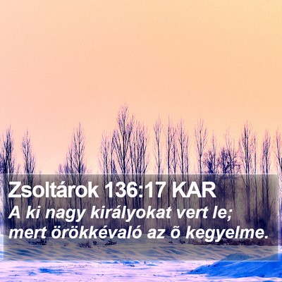 Zsoltárok 136:17 KAR Bible Verse Image
