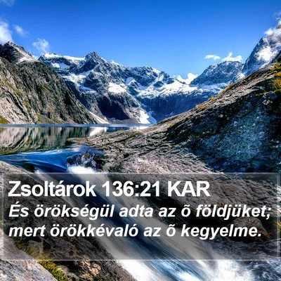 Zsoltárok 136:21 KAR Bible Verse Image