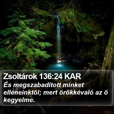 Zsoltárok 136:24 KAR Bible Verse Image