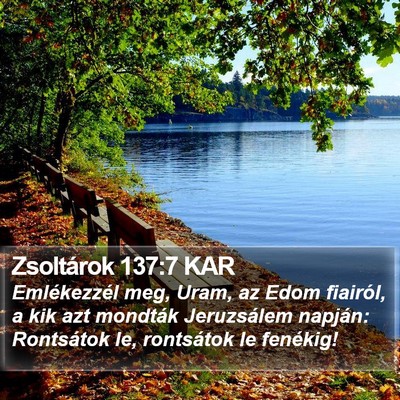 Zsoltárok 137:7 KAR Bible Verse Image