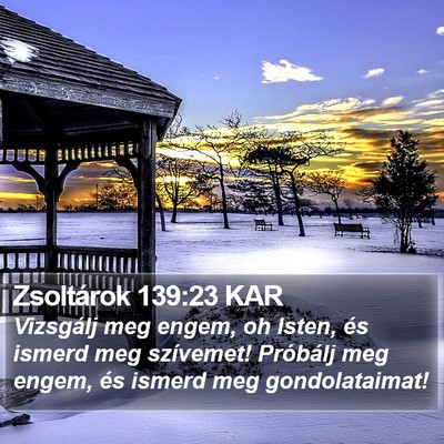 Zsoltárok 139:23 KAR Bible Verse Image