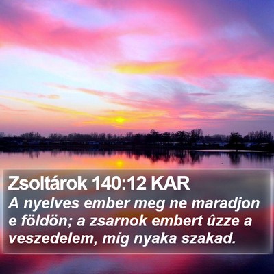 Zsoltárok 140:12 KAR Bible Verse Image