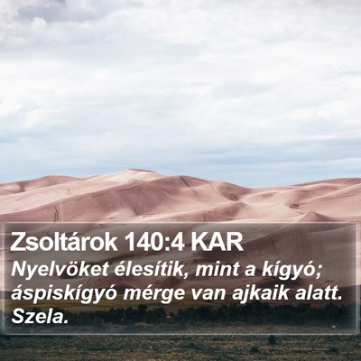 Zsoltárok 140:4 KAR Bible Verse Image
