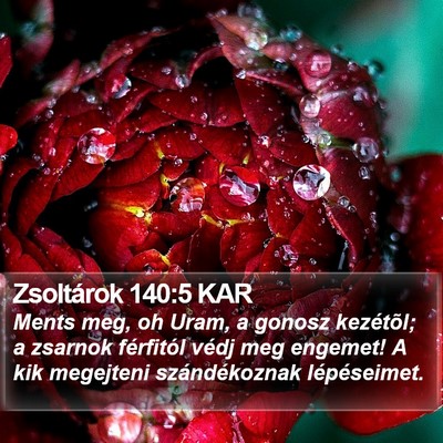 Zsoltárok 140:5 KAR Bible Verse Image