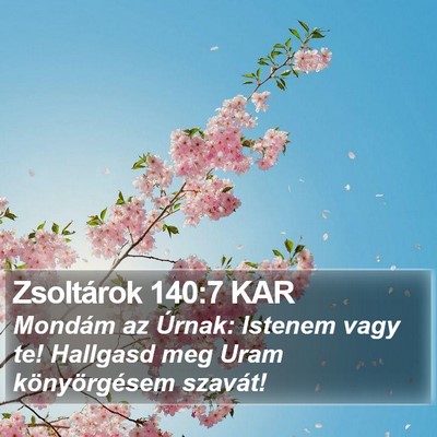 Zsoltárok 140:7 KAR Bible Verse Image