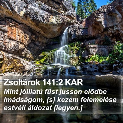 Zsoltárok 141:2 KAR Bible Verse Image