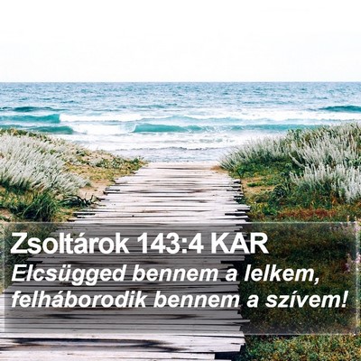 Zsoltárok 143:4 KAR Bible Verse Image