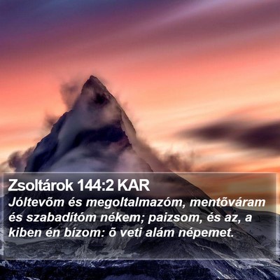 Zsoltárok 144:2 KAR Bible Verse Image