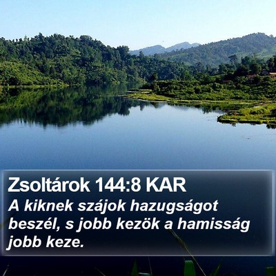 Zsoltárok 144:8 KAR Bible Verse Image