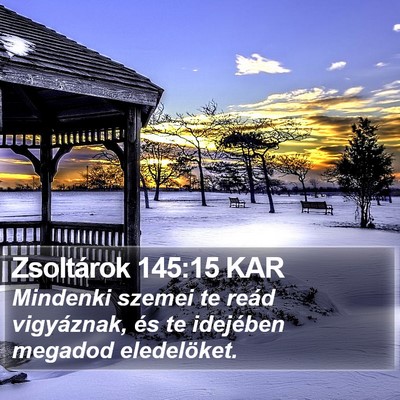 Zsoltárok 145:15 KAR Bible Verse Image