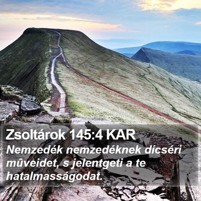 Zsoltárok 145:4 KAR Bible Verse Image
