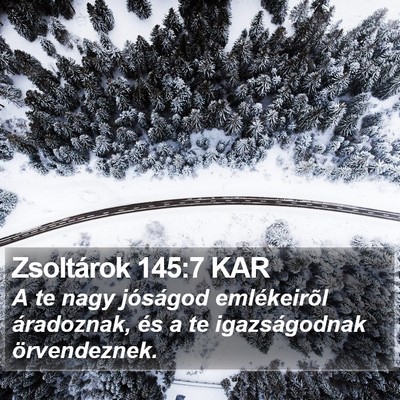 Zsoltárok 145:7 KAR Bible Verse Image