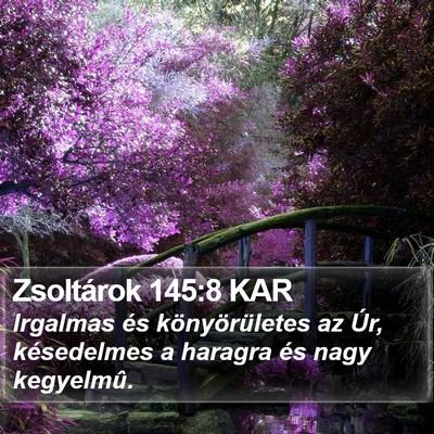 Zsoltárok 145:8 KAR Bible Verse Image