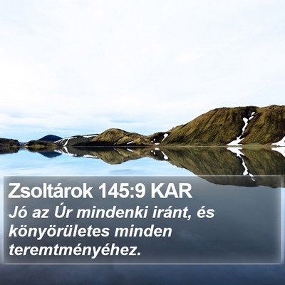 Zsoltárok 145:9 KAR Bible Verse Image