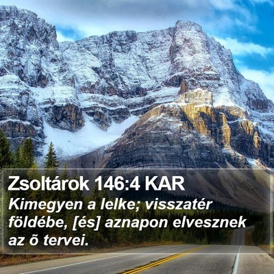 Zsoltárok 146:4 KAR Bible Verse Image